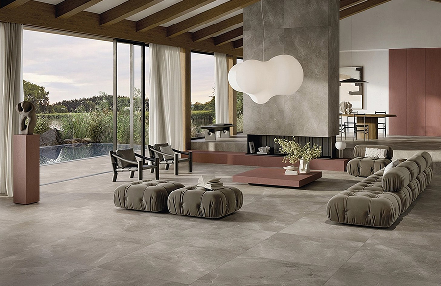 Unveiling Elegance: Fiandre's Stone-Inspired Porcelain Floor & Wall Tiles